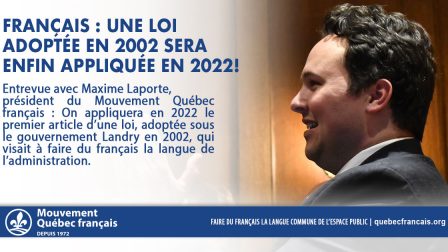 Français Une loi adoptée en 2022