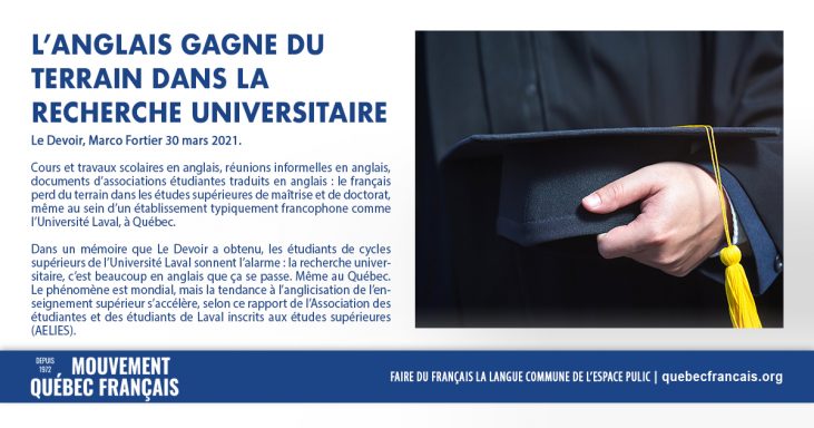 Langlais gagne du terrain dans la recherche universitaire copie