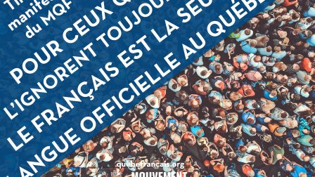 Le français est la langue publique commune