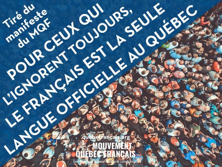 Le français est la langue publique commune