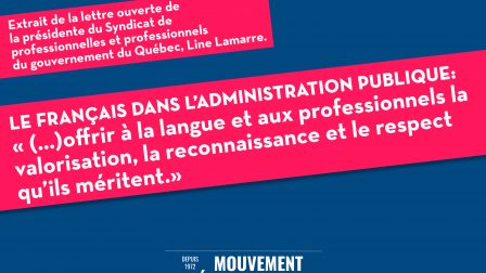 Lettre ouverte présidente SPGQ