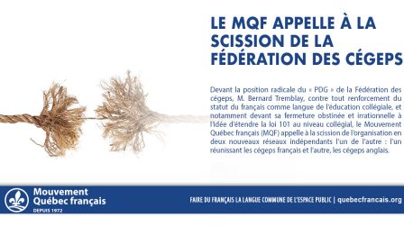 Scission de la fédé des cégeps