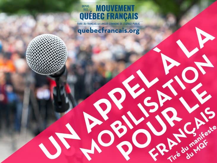 Un appel à la mobilisation pour le français